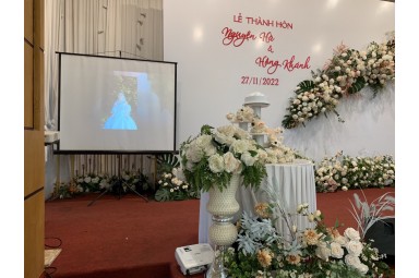 Cho thuê máy chiếu bóng chụp ảnh cưới 